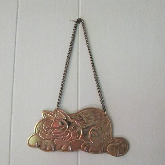Garfield Brass Key Hook/ Holder - Picture 1 of 5
